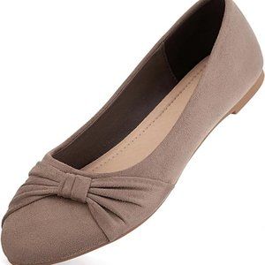 MaxMuxun Women's Shoes Round Toe Ballet Dressy Flats Comfortable Slip On Shoes